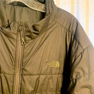 Northface black poof jacket xxl